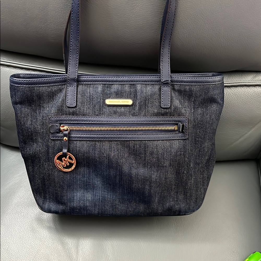Michael Kors Denim Blue Tote Bag